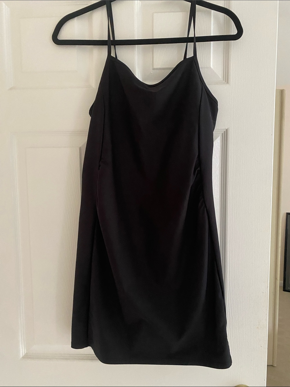 Old Navy Black Mini Slip Dress
